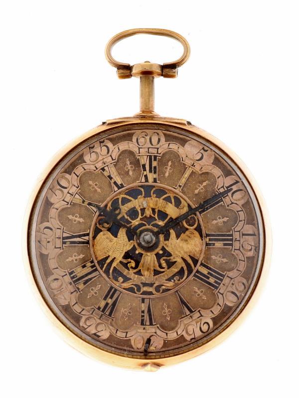 Zakhorloge goud, snek spillegang ''John Witter, Londen'' - Herenzakhorloge - Handopwindbaar - ca. 1750.