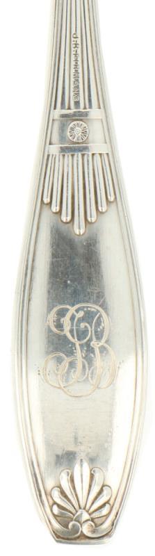 (6) Delige set dinervorken zilver.