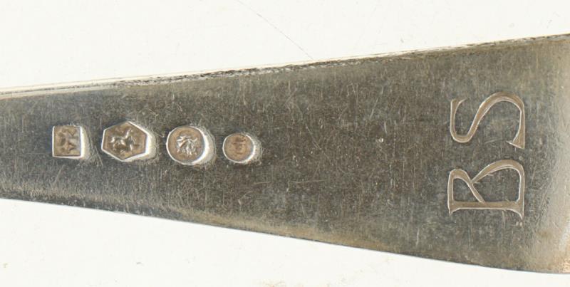 (6) Delige set diner lepels  zilver.