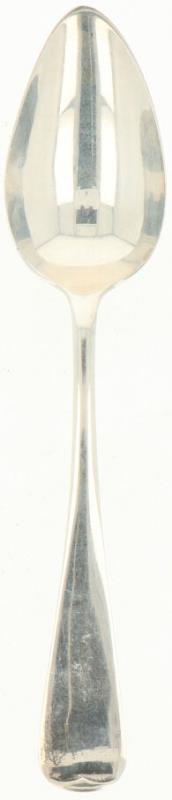 (6) Delige set Lepels "HAAGS LOFJE" zilver.