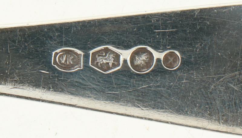 Vla lepel zilver.