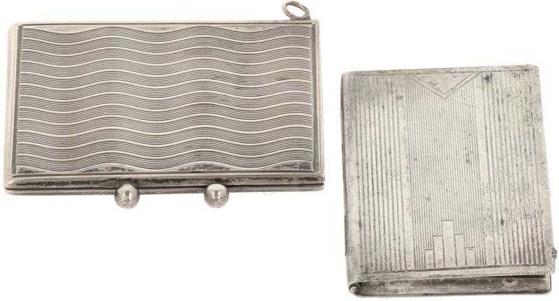 Foto etui & Postzegel etui zilver.