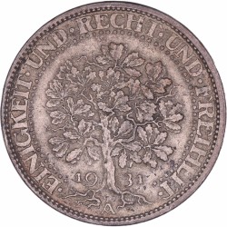 Germany. Weimar Republic. 5 Mark. 1931 A.