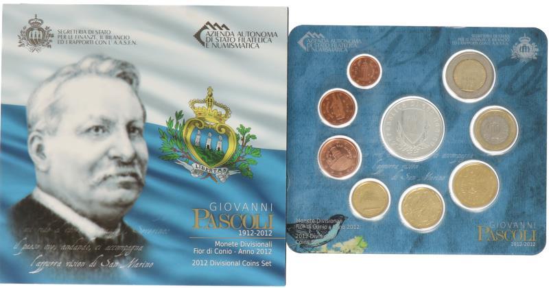 San Marino.  Euro coin series. 2012.