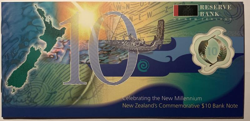 New Zealand. 10 dollars. Banknote. Type 1991. - UNC.