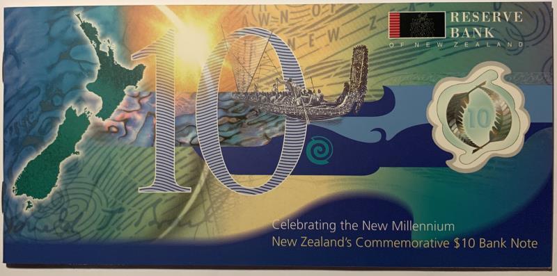 New Zealand. 10 dollars. Banknote. Type 1991. - UNC.