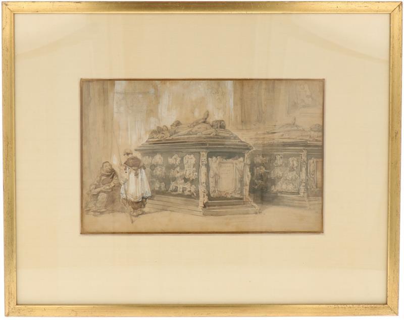 Toegeschreven aan Johannes Bosboom (Den Haag 1817 - 1891).