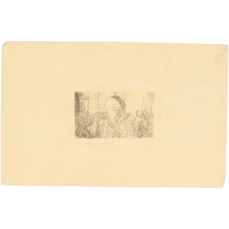 Een (8)-tal etsen van Marius Alexander Jacques Bauer (Den Haag 1867 - 1932 Amsterdam).