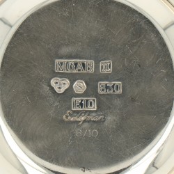 (4) Delig Roomstel zilver.