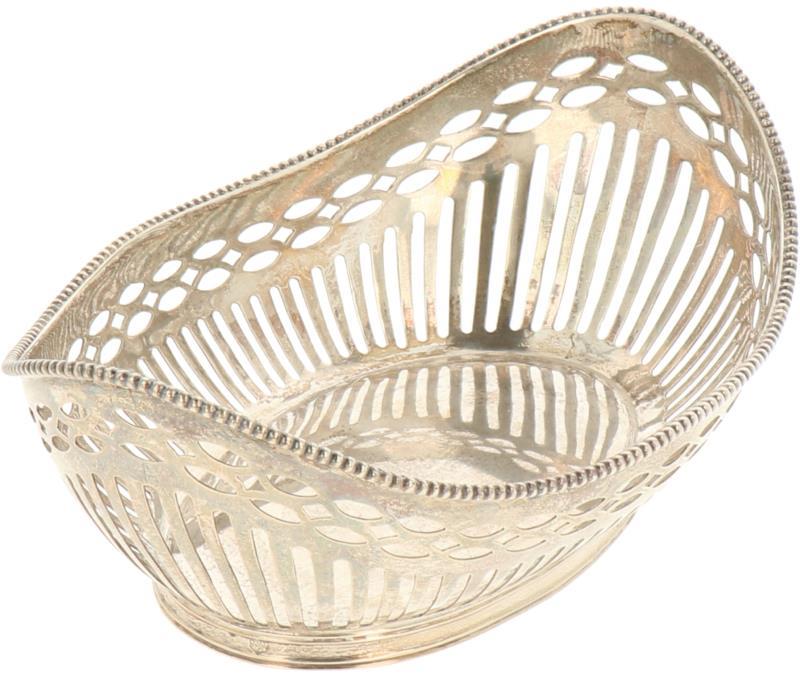 Bonbon mandje zilver.