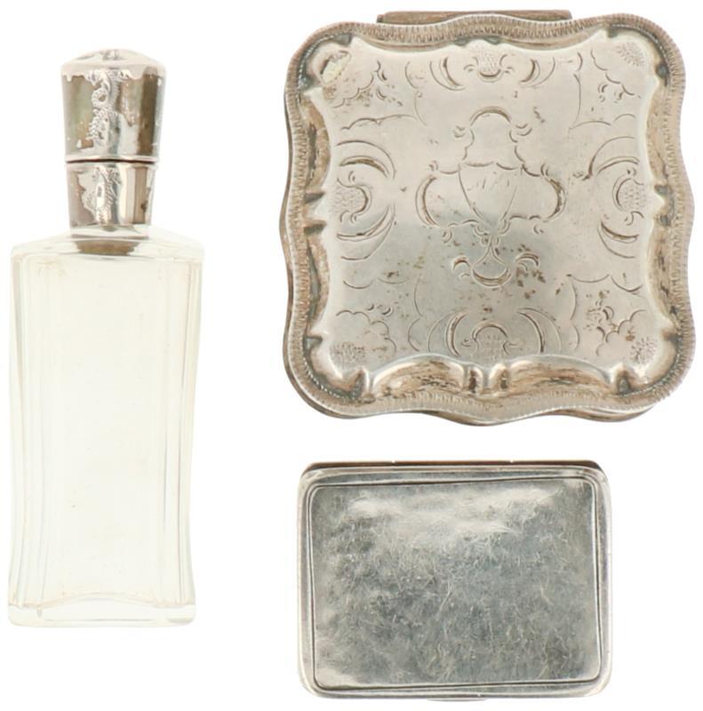 (3) Piece lot with silver bibelots.