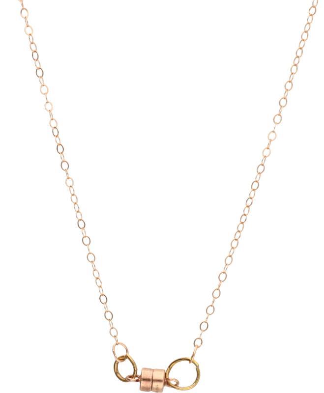 Collier met hanger koperlegering.