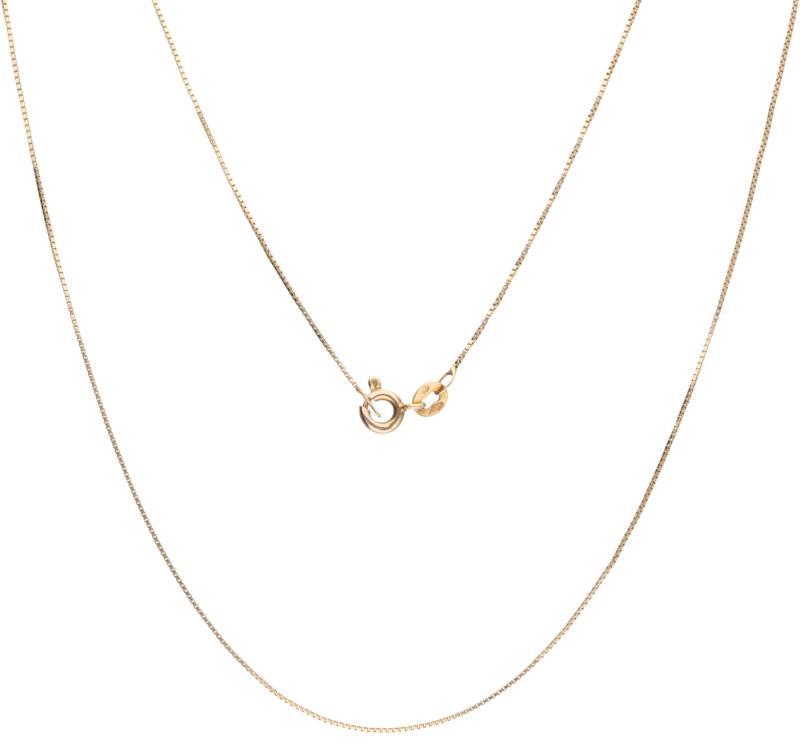 Venetiaanse schakel collier geelgoud - 14 kt.