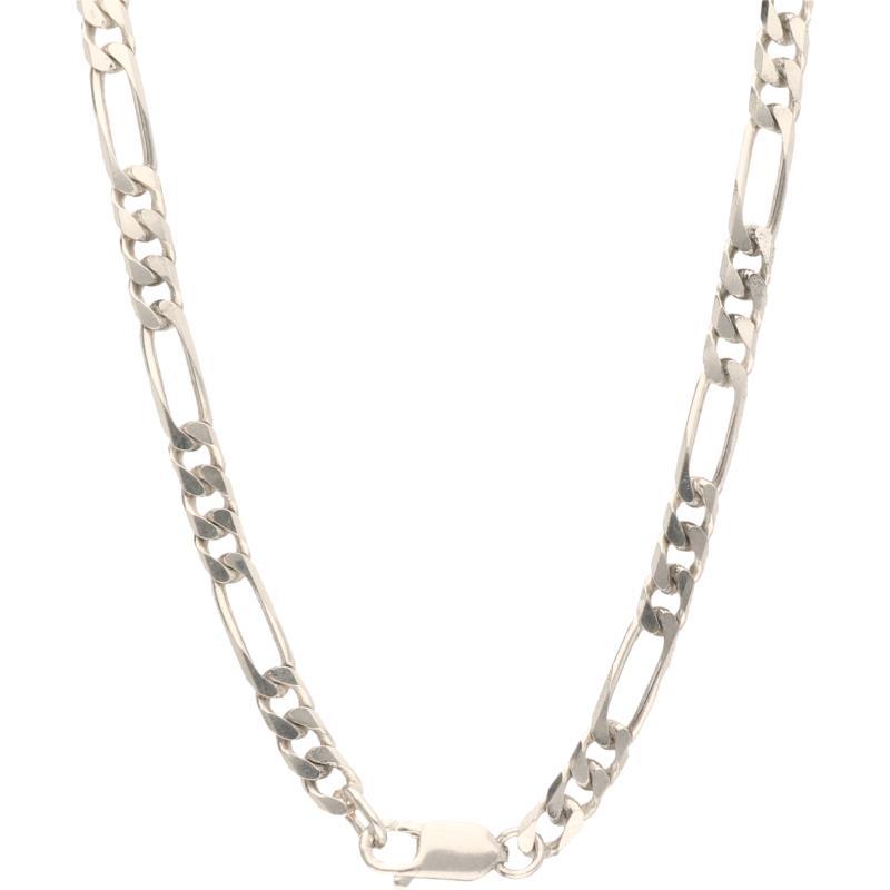 Figaro schakel collier en 2 armbanden zilver - 925/1000.