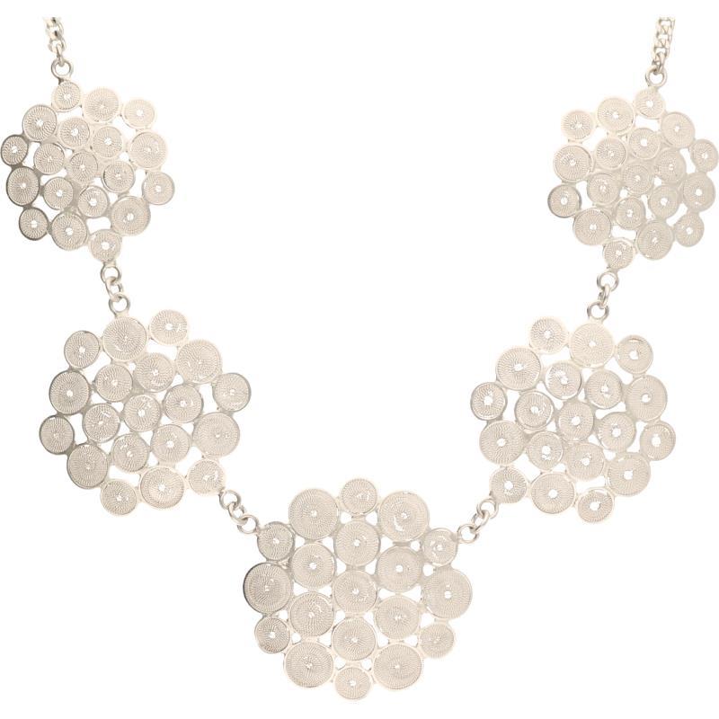 Filigrain collier zilver - 925/1000.
