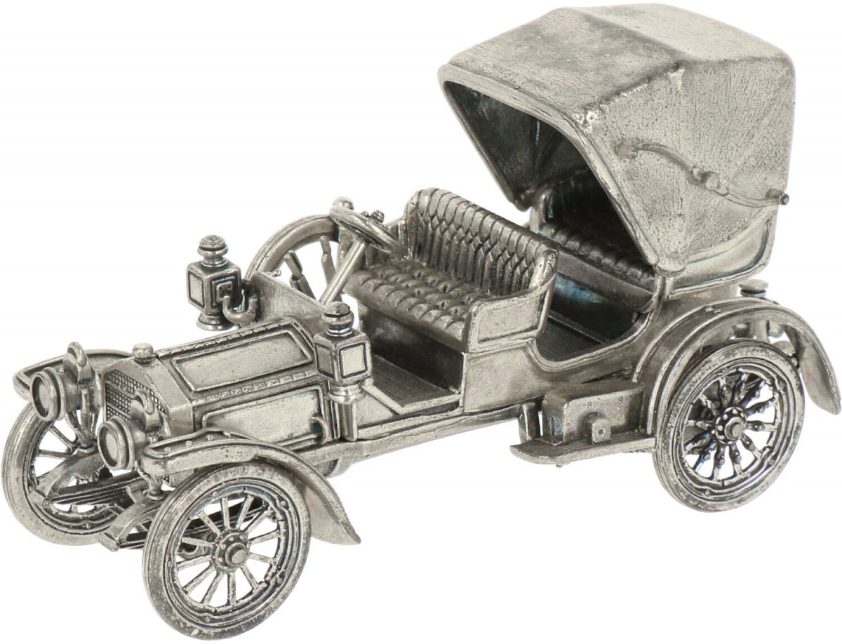 Miniatuur oldtimer zilver.