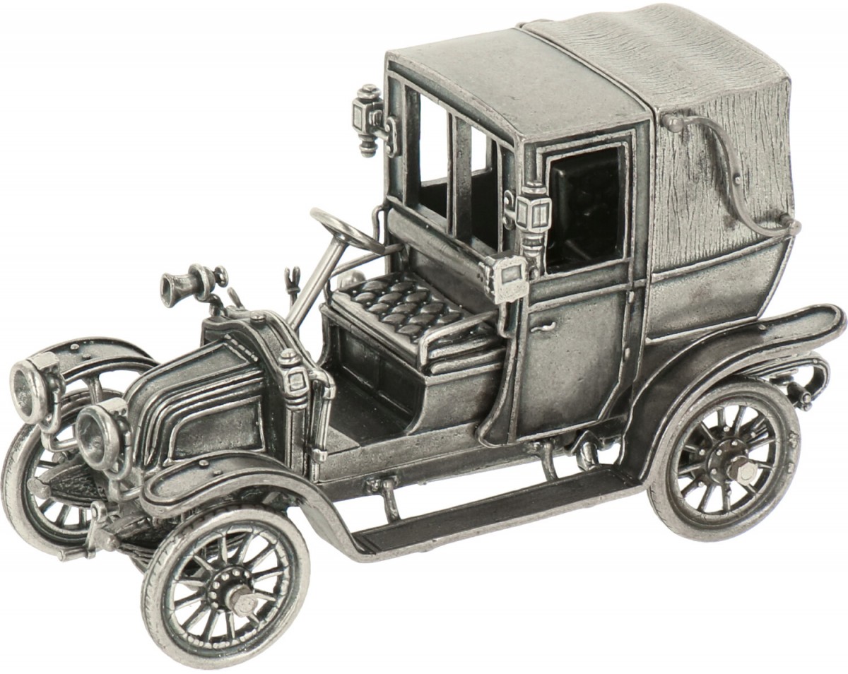 Miniatuur Renault oldtimer zilver.