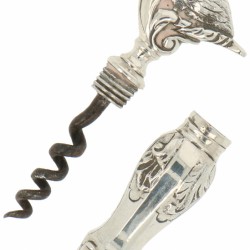 Kurkentrekker zilver.
