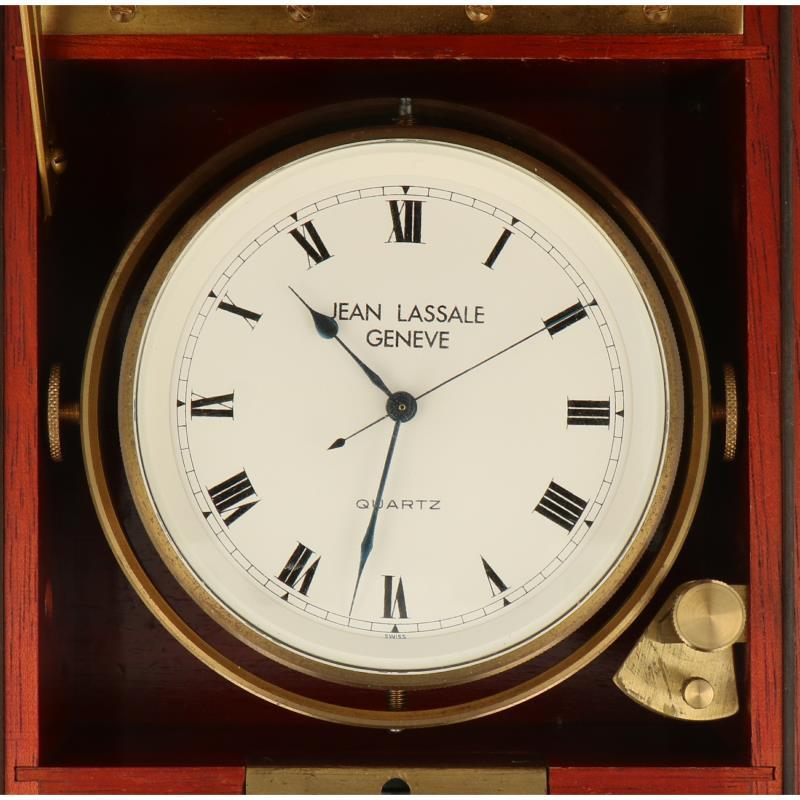 Een Jean Lassale Genève Quartz scheepschronometer. 2e helft 20e eeuw. 