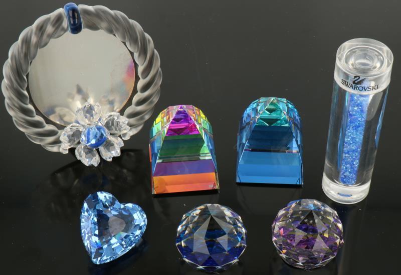 (7) delig lot Swarovski. 20e eeuw. 