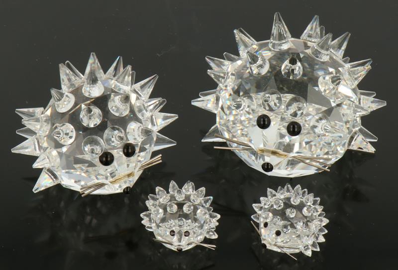 (4) delig lot Swarovski. 20e eeuw. 
