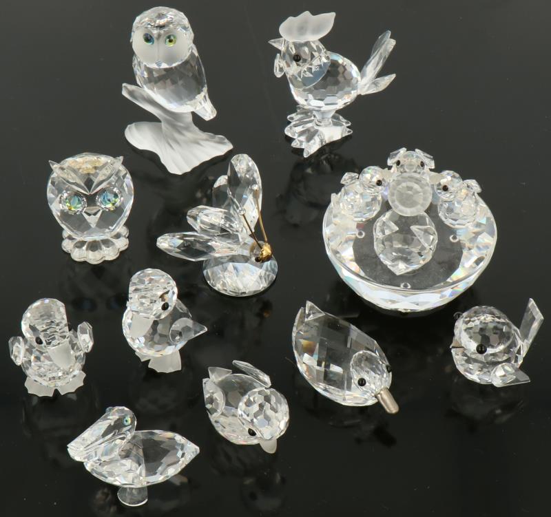 (11) delig lot Swarovski. 20e eeuw. 