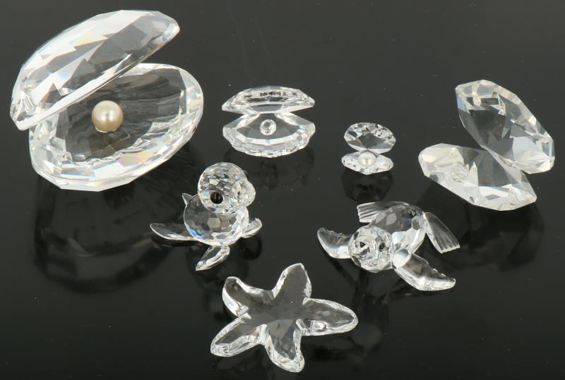(7) delig lot Swarovski. 20e eeuw. 