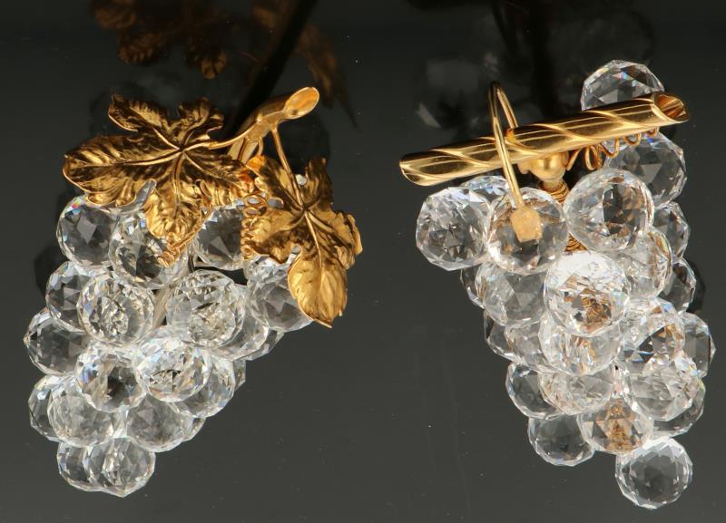 (2) delig lot Swarovski. 20e eeuw.