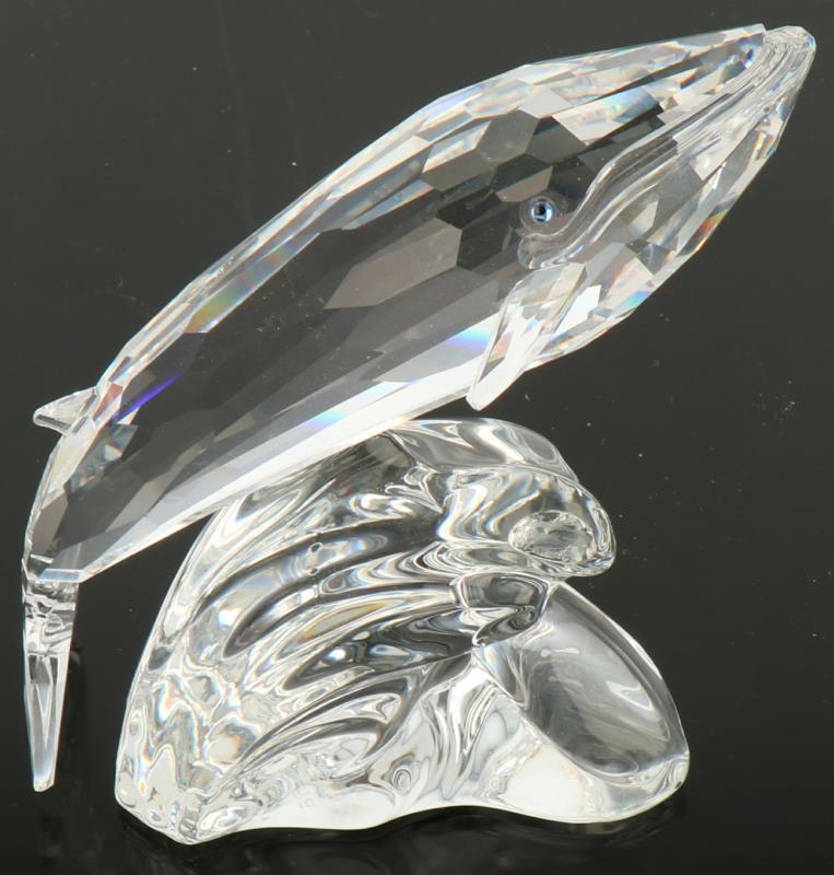 Swarovski jaarstuk 1992 walvis. 