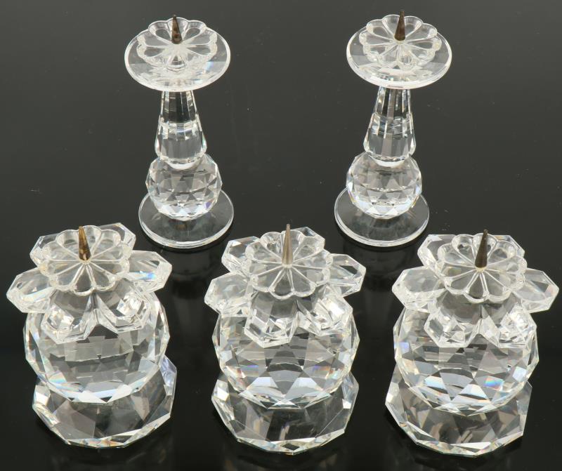 (5) delig lot Swarovski. 20e eeuw. 