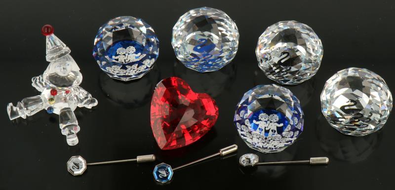 (10) delig lot Swarovski. 20e eeuw. 