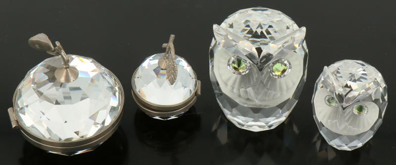 (4) delig lot Swarovski. 20e eeuw. 