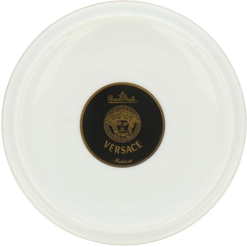 Een porseleinen dekseldoos met Medusa decor. Rosenthal voor Versace. Duitsland, 21e eeuw.  