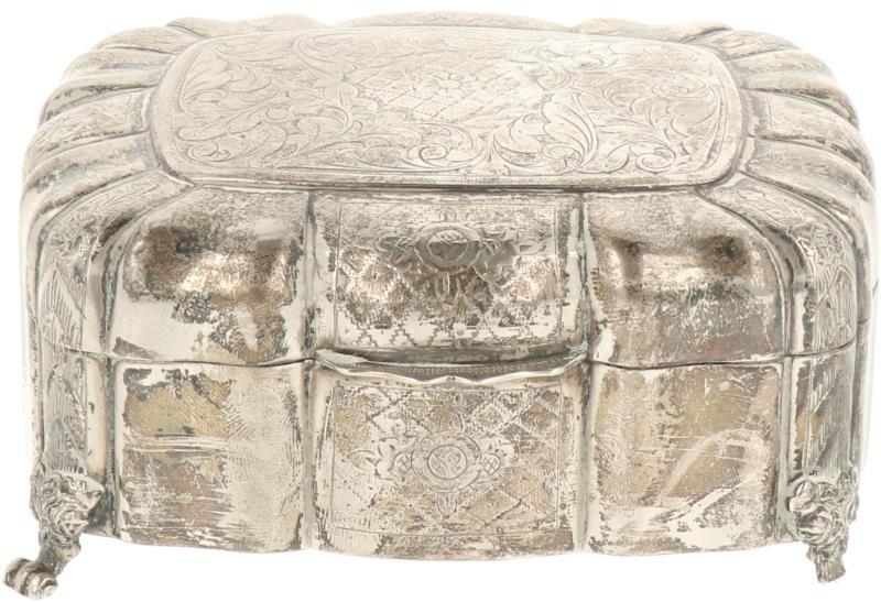 Sieraden doosje zilver.