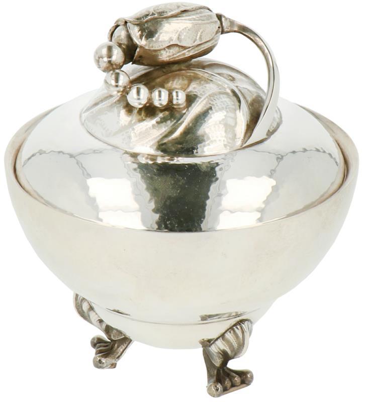Suiker pot 'Blossom' nr. 2D Georg Jensen zilver.