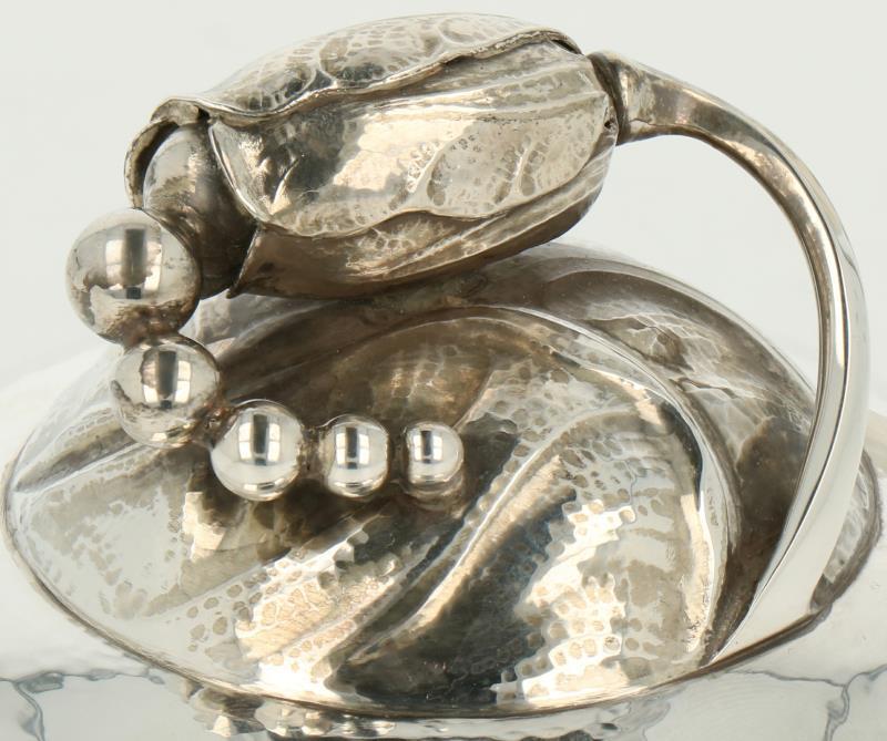 Suiker pot 'Blossom' nr. 2D Georg Jensen zilver.