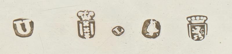 Cruet stand Cornelis van Lommen (1725-1758) zilver.