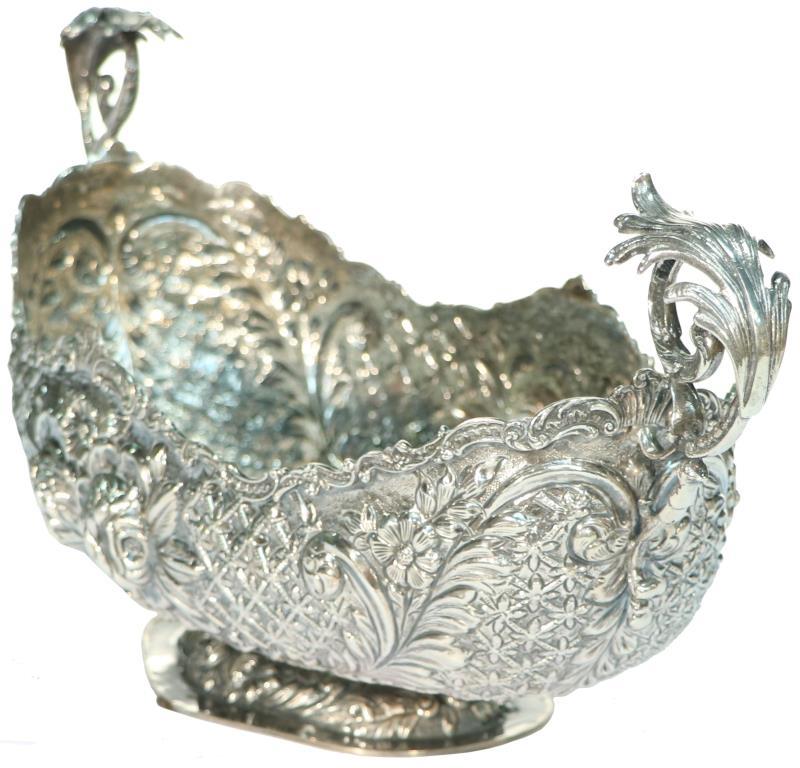 Tafelstuk / Jardinière zilver.
