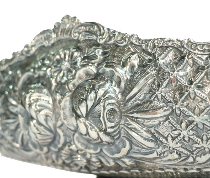 Tafelstuk / Jardinière zilver.