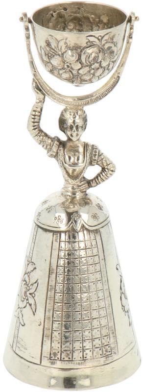 Huwelijksbeker / Bruidsbeker zilver.
