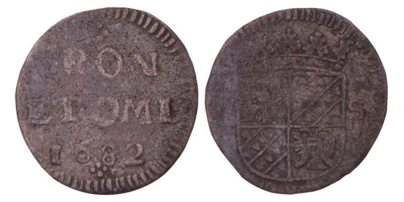 Wapenstuiver Groningen en Ommelanden 1682. Fraai.