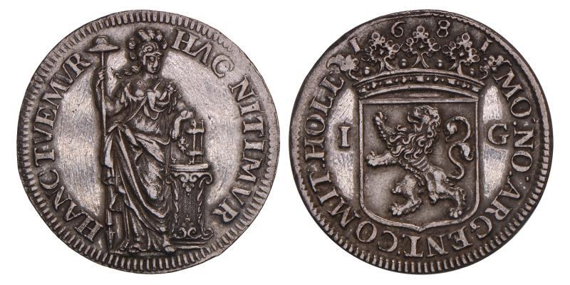 1 Gulden Holland 1681. Prachtig -.