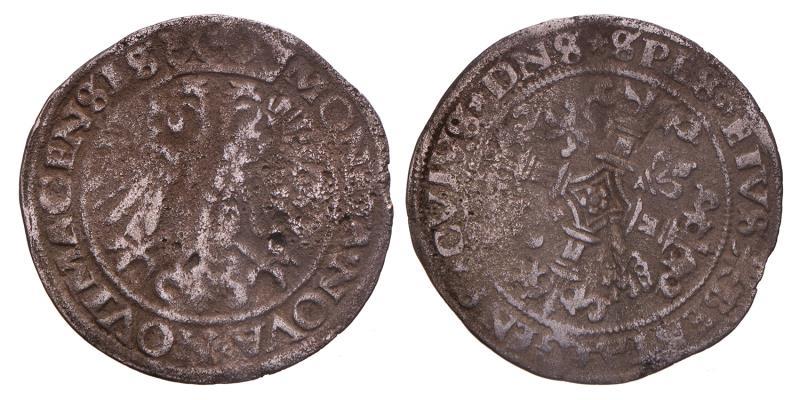 1 Stuiver Karel V, Gelre Z.J. (omstreeks 1555). Fraai (licht gevouwen).