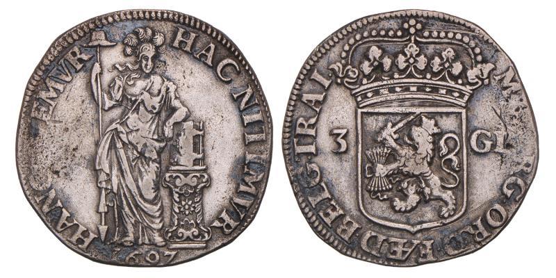 3 Gulden Utrecht 1697. Zeer Fraai +.