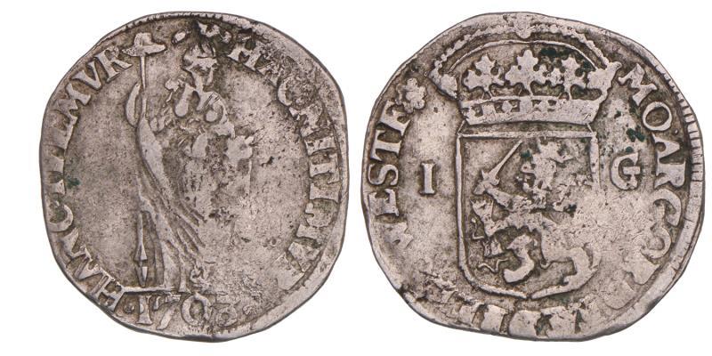 1 Gulden West-Friesland 1703. Fraai +.