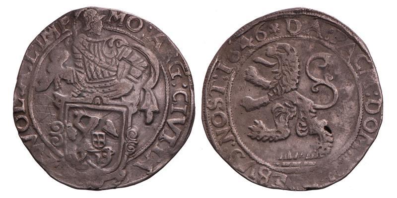 Leeuwendaalder Zwolle 1646. Zeer Fraai -.