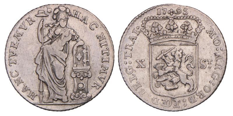 10 Stuiver Utrecht 1795. Zeer Fraai -.