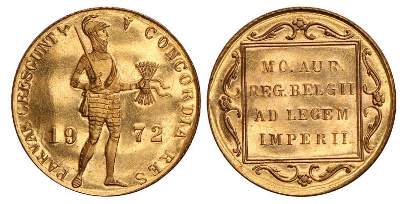 Gouden dukaat Juliana 1972. FDC.