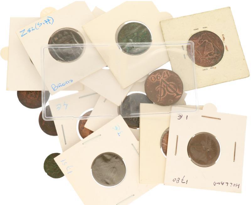 Lot (14) ½ en 1 Duiten, o.a. ½ Duit 1809. Fraai / Zeer Fraai.