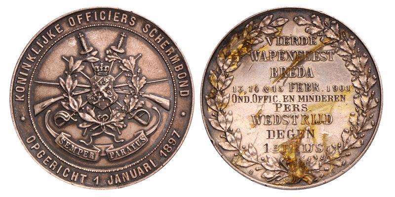 Nederland. 1901. Breda. Vierde Wapenfeest.